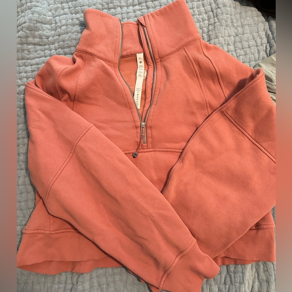 Oversized Scuba Funnel Neck quarter zip